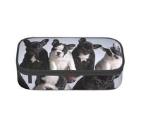 CMJSGG Bellissimi cuccioli di bulldog francese, Astuccio per matite, Astuccio per matite Astuccio per penne a matita di grande capacità Borsa per cosmetici