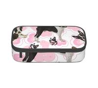 CMJSGG Boston Terrier, Astuccio per matite, Astuccio per matite Astuccio per penne a matita di grande capacità Borsa per cosmetici