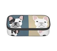 CMJSGG Bulldog francese, Astuccio per matite, Astuccio per matite Astuccio per penne a matita di grande capacità Borsa per cosmetici