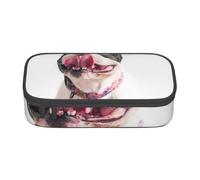 CMJSGG Bulldog francese felice del cane curioso, Astuccio per matite, Astuccio per matite Astuccio per penne a matita di grande capacità Borsa per cosmetici