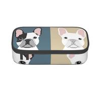 CMJSGG Bulldog francese stampato, Astuccio per matite, Astuccio per matite Astuccio per penne a matita di grande capacità Borsa per cosmetici