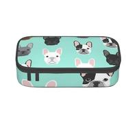 CMJSGG Bulldog francesi Bulldog francese, Astuccio per matite, Astuccio per matite Astuccio per penne a matita di grande capacità Borsa per cosmetici