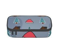 CMJSGG Buon Natale Albero di Natale, Astuccio per matite, Astuccio per matite Astuccio per penne a matita di grande capacità Borsa per cosmetici