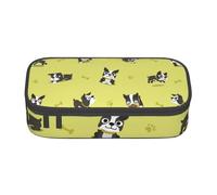 CMJSGG Cane Boston Terrier del fumetto, Astuccio per matite, Astuccio per matite Astuccio per penne a matita di grande capacità Borsa per cosmetici