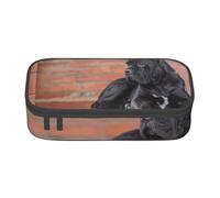 CMJSGG Cane Corso Grandi Cani Neri Animali Domestici, Astuccio per matite, Astuccio per matite Astuccio per penne a matita di grande capacità Borsa per cosmetici