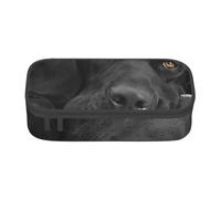 CMJSGG Cane Labrador Nero, Astuccio per matite, Astuccio per matite Astuccio per penne a matita di grande capacità Borsa per cosmetici