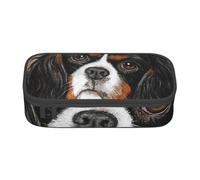 CMJSGG Cane regalo Cavalier King Charles Spaniel, Astuccio per matite, Astuccio per matite Astuccio per penne a matita di grande capacità Borsa per cosmetici