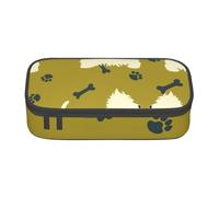CMJSGG Cane Silhouette West Highland Animale Ovest, Astuccio per matite, Astuccio per matite Astuccio per penne a matita di grande capacità Borsa per cosmetici