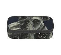 CMJSGG Cani Schnauzer carini con olio colorato, Astuccio per matite, Astuccio per matite Astuccio per penne a matita di grande capacità Borsa per cosmetici