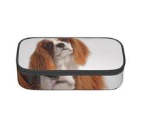 CMJSGG Cavalier King Charles Spaniel, Astuccio per matite, Astuccio per matite Astuccio per penne a matita di grande capacità Borsa per cosmetici