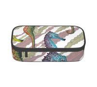 CMJSGG Cavalluccio marino Laminaria, Astuccio per matite, Astuccio per matite Astuccio per penne a matita di grande capacità Borsa per cosmetici