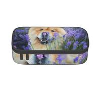 CMJSGG Chow-Chow dolce soffice cani marroni viola selvatici, Astuccio per matite, Astuccio per matite Astuccio per penne a matita di grande capacità Borsa per cosmetici