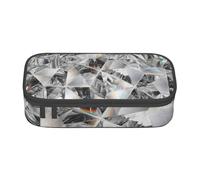 CMJSGG Cristallo stile trama diamante, Astuccio per matite, Astuccio per matite Astuccio per penne a matita di grande capacità Borsa per cosmetici