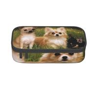 CMJSGG Cuccioli di Chihuahua, Astuccio per matite, Astuccio per matite Astuccio per penne a matita di grande capacità Borsa per cosmetici