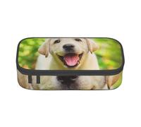 CMJSGG Cucciolo di cane Labrador Retriever, Astuccio per matite, Astuccio per matite Astuccio per penne a matita di grande capacità Borsa per cosmetici