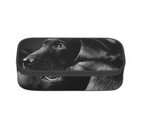 CMJSGG Cucciolo Labrador Nero Art, Astuccio per matite, Astuccio per matite Astuccio per penne a matita di grande capacità Borsa per cosmetici