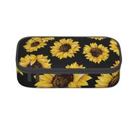 CMJSGG Disegno Del Girasole, Astuccio per matite, Astuccio per matite Astuccio per penne a matita di grande capacità Borsa per cosmetici