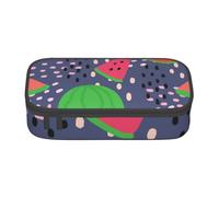 CMJSGG Disegno di anguria di frutta estiva, Astuccio per matite, Astuccio per matite Astuccio per penne a matita di grande capacità Borsa per cosmetici