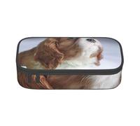 CMJSGG Faccia del Cavalier King Charles Spaniel, Astuccio per matite, Astuccio per matite Astuccio per penne a matita di grande capacità Borsa per cosmetici