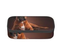CMJSGG Fantastico cane boxer sdraiato, Astuccio per matite, Astuccio per matite Astuccio per penne a matita di grande capacità Borsa per cosmetici