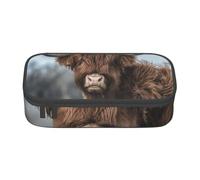 CMJSGG Fauna selvatica scozzese della mucca dell'altopiano, Astuccio per matite, Astuccio per matite Astuccio per penne a matita di grande capacità Borsa per cosmetici