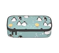 CMJSGG Fiocco di neve del palloncino del pinguino, Astuccio per matite, Astuccio per matite Astuccio per penne a matita di grande capacità Borsa per cosmetici