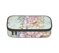 CMJSGG Fiore Acquerello Floreale Primavera, Astuccio per matite, Astuccio per matite Astuccio per penne a matita di grande capacità Borsa per cosmetici