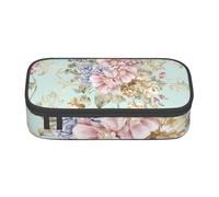 CMJSGG Fiore Acquerello Floreale Primavera, Astuccio per matite, Astuccio per matite Astuccio per penne a matita di grande capacità Borsa per cosmetici