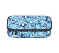CMJSGG Fiori astratti blu, Astuccio per matite, Astuccio per matite Astuccio per penne a matita di grande capacità Borsa per cosmetici