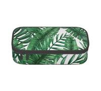 CMJSGG Foglie verdi stampate, Astuccio per matite, Astuccio per matite Astuccio per penne a matita di grande capacità Borsa per cosmetici