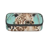 CMJSGG Giraffa Con Floreale, Astuccio per matite, Astuccio per matite Astuccio per penne a matita di grande capacità Borsa per cosmetici