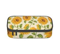 CMJSGG Girasole Disegnato, Astuccio per matite, Astuccio per matite Astuccio per penne a matita di grande capacità Borsa per cosmetici