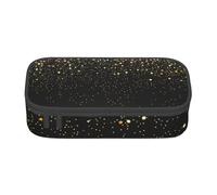 CMJSGG Glitter oro nero fresco moderno, Astuccio per matite, Astuccio per matite Astuccio per penne a matita di grande capacità Borsa per cosmetici