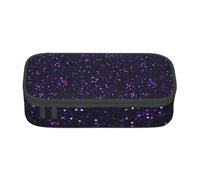 CMJSGG Glitter viola ametista scuro, Astuccio per matite, Astuccio per matite Astuccio per penne a matita di grande capacità Borsa per cosmetici