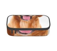 CMJSGG Golden Retriever stampato, Astuccio per matite, Astuccio per matite Astuccio per penne a matita di grande capacità Borsa per cosmetici