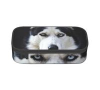 CMJSGG Il bel cane dalla faccia di Husky divertente, Astuccio per matite, Astuccio per matite Astuccio per penne a matita di grande capacità Borsa per cosmetici
