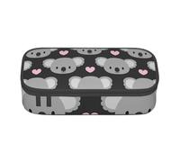 CMJSGG Koala carini e cuori rosa, Astuccio per matite, Astuccio per matite Astuccio per penne a matita di grande capacità Borsa per cosmetici