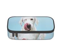 CMJSGG Labrador divertente, Astuccio per matite, Astuccio per matite Astuccio per penne a matita di grande capacità Borsa per cosmetici