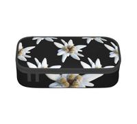 CMJSGG Leontopodium Edelweiss, Astuccio per matite, Astuccio per matite Astuccio per penne a matita di grande capacità Borsa per cosmetici