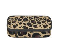 CMJSGG Leopardo dell'acquerello, Astuccio per matite, Astuccio per matite Astuccio per penne a matita di grande capacità Borsa per cosmetici