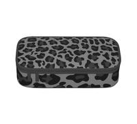 CMJSGG Leopardo grigio e nero, Astuccio per matite, Astuccio per matite Astuccio per penne a matita di grande capacità Borsa per cosmetici