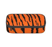 CMJSGG Leopardo tigre arancione, Astuccio per matite, Astuccio per matite Astuccio per penne a matita di grande capacità Borsa per cosmetici