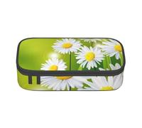 CMJSGG Margherite floreali dei fiori, Astuccio per matite, Astuccio per matite Astuccio per penne a matita di grande capacità Borsa per cosmetici