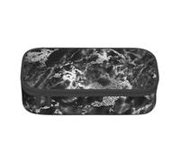 CMJSGG Marmo Nero Argento Grigio Grafite, Astuccio per matite, Astuccio per matite Astuccio per penne a matita di grande capacità Borsa per cosmetici