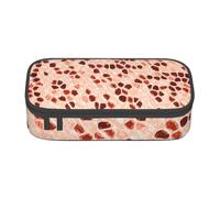 CMJSGG Marrone Beige Rosa Corallo Arancione, Astuccio per matite, Astuccio per matite Astuccio per penne a matita di grande capacità Borsa per cosmetici