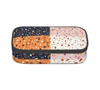 CMJSGG Modelli di terrazzo vettoriale senza soluzione di continuità, Astuccio per matite, Astuccio per matite Astuccio per penne a matita di grande capacità Borsa per cosmetici