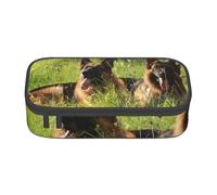CMJSGG Modello cane pastore tedesco, Astuccio per matite, Astuccio per matite Astuccio per penne a matita di grande capacità Borsa per cosmetici