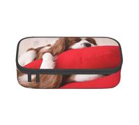 CMJSGG Modello Cavalier King Charles Spaniel, Astuccio per matite, Astuccio per matite Astuccio per penne a matita di grande capacità Borsa per cosmetici