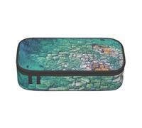 CMJSGG Modello delle onde dell'oceano sulla spiaggia, Astuccio per matite, Astuccio per matite Astuccio per penne a matita di grande capacità Borsa per cosmetici