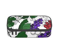 CMJSGG Modello dell'uva, Astuccio per matite, Astuccio per matite Astuccio per penne a matita di grande capacità Borsa per cosmetici